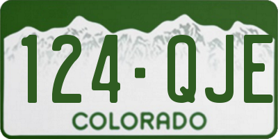 CO license plate 124QJE