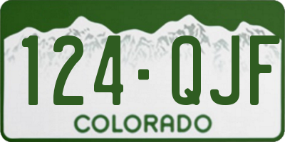 CO license plate 124QJF