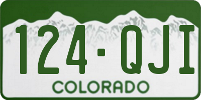 CO license plate 124QJI