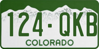 CO license plate 124QKB