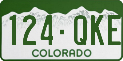CO license plate 124QKE