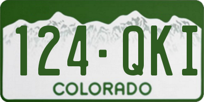CO license plate 124QKI