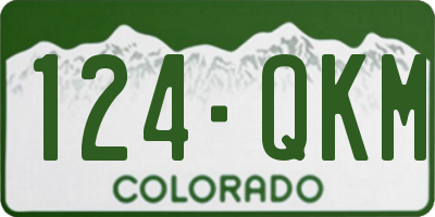 CO license plate 124QKM