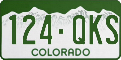 CO license plate 124QKS