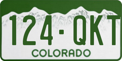 CO license plate 124QKT