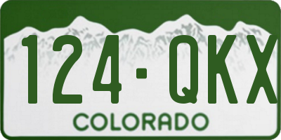 CO license plate 124QKX