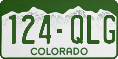 CO license plate 124QLG