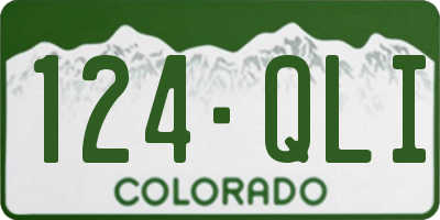 CO license plate 124QLI