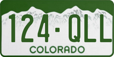 CO license plate 124QLL