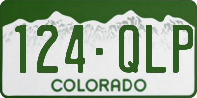 CO license plate 124QLP