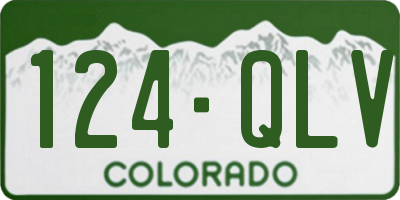 CO license plate 124QLV