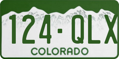 CO license plate 124QLX