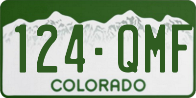 CO license plate 124QMF