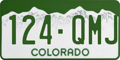 CO license plate 124QMJ