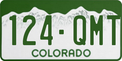 CO license plate 124QMT