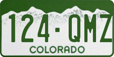 CO license plate 124QMZ