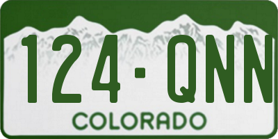 CO license plate 124QNN
