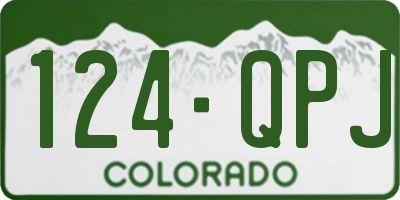 CO license plate 124QPJ