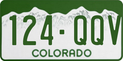CO license plate 124QQV