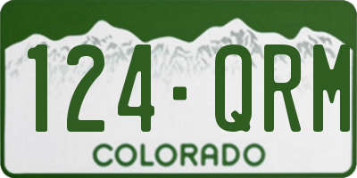 CO license plate 124QRM