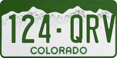 CO license plate 124QRV