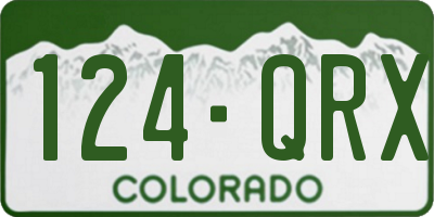 CO license plate 124QRX