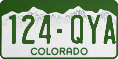 CO license plate 124QYA