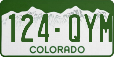 CO license plate 124QYM