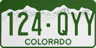 CO license plate 124QYY