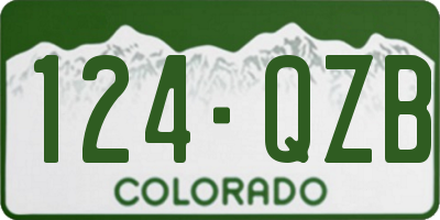 CO license plate 124QZB
