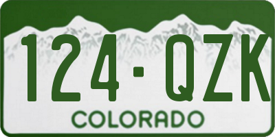 CO license plate 124QZK