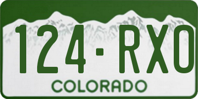 CO license plate 124RXO