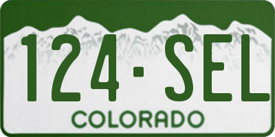 CO license plate 124SEL