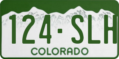 CO license plate 124SLH