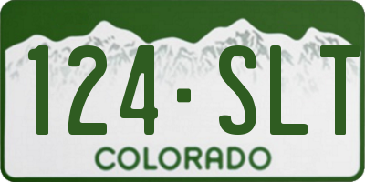 CO license plate 124SLT