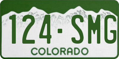 CO license plate 124SMG