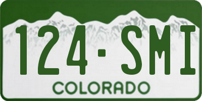 CO license plate 124SMI