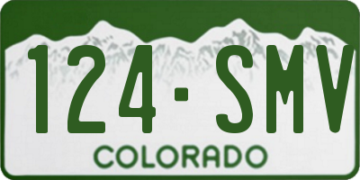 CO license plate 124SMV