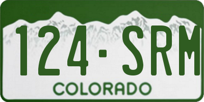CO license plate 124SRM