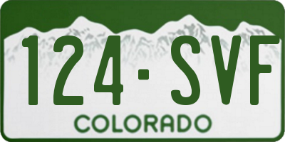 CO license plate 124SVF