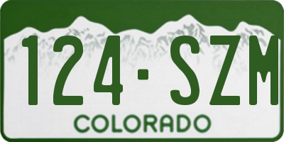 CO license plate 124SZM