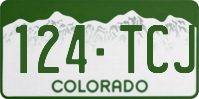 CO license plate 124TCJ