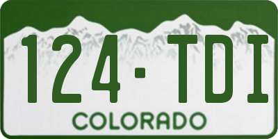 CO license plate 124TDI