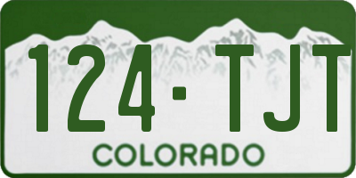 CO license plate 124TJT