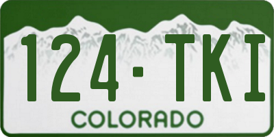 CO license plate 124TKI