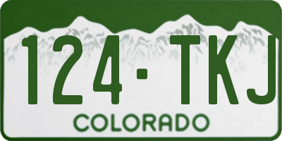 CO license plate 124TKJ