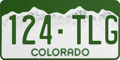 CO license plate 124TLG