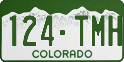 CO license plate 124TMH