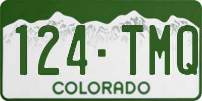 CO license plate 124TMQ
