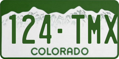 CO license plate 124TMX